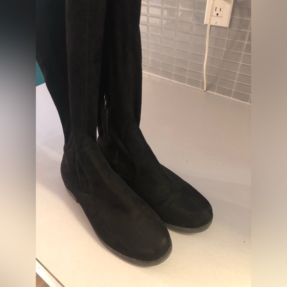 UNISA women's MAYZII over the knee boots (black fabric upper) - Picture 10 of 12